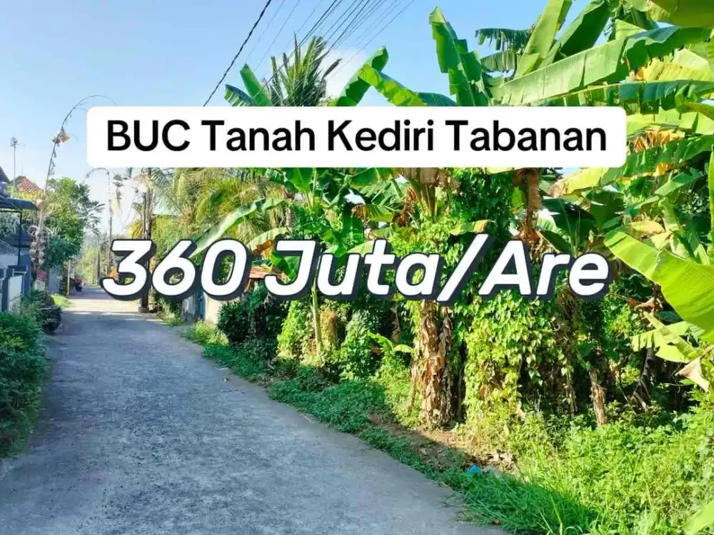SALE Tanah SHM 1,9 Are Zona Kuning Kediri