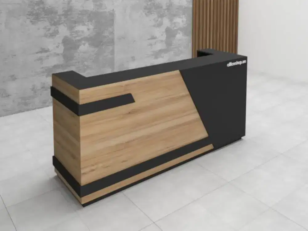Meja Receptionist Meja Front Office Custom Meja Cashier Minimalis