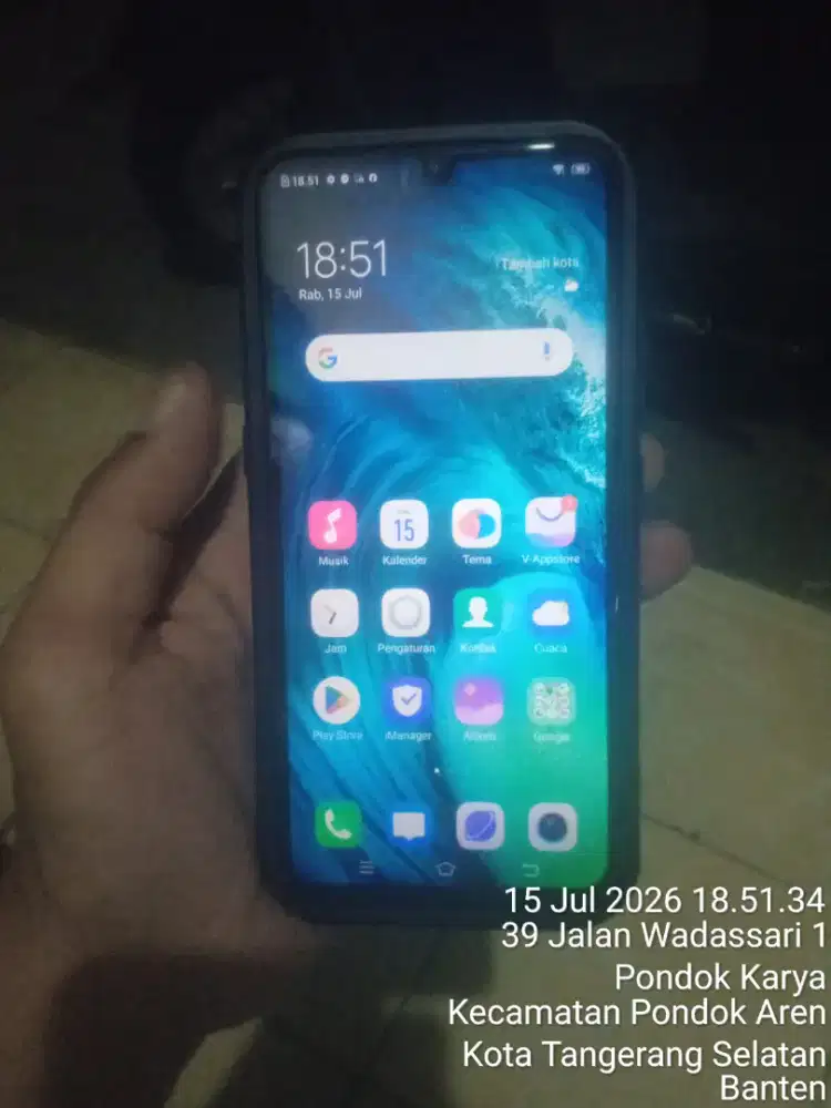 Dijual vivo S1 ram 4/128 kelengkapan HP and cas