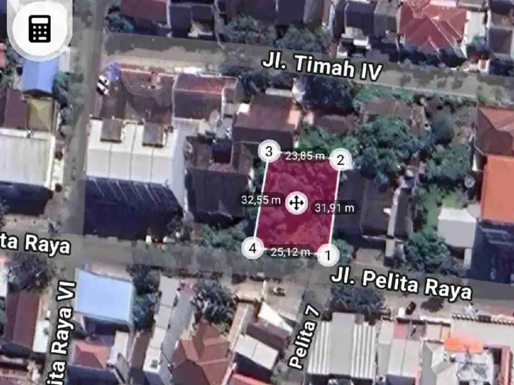 Di sewakan Tanah kosong jl Pelita Raya