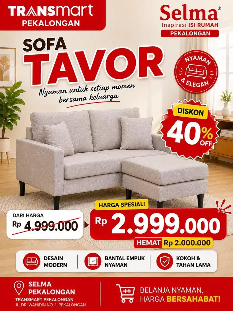 sofa tavor ruang tamu/santai