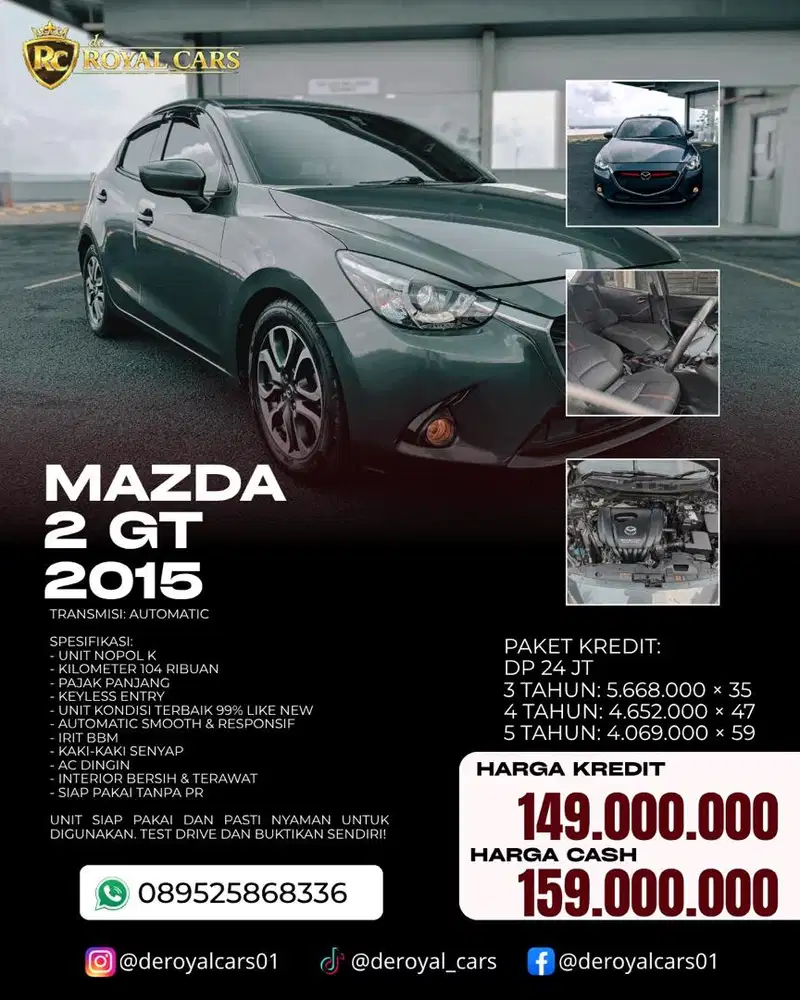 Mazda 2 GT 2015 DP 24JT