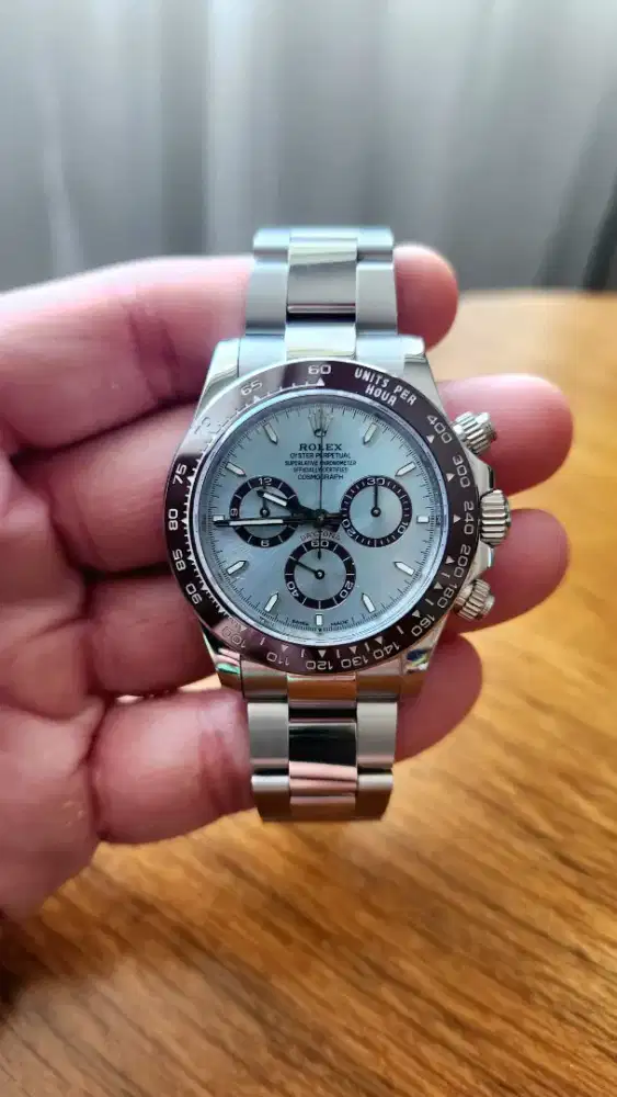 ROLEX DAYTONA 2026 PLATINUM ICE BLUE 126506. VERY RARE .UNWORN.PERFECT