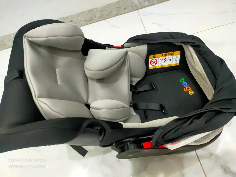 Jual carseat baby biege