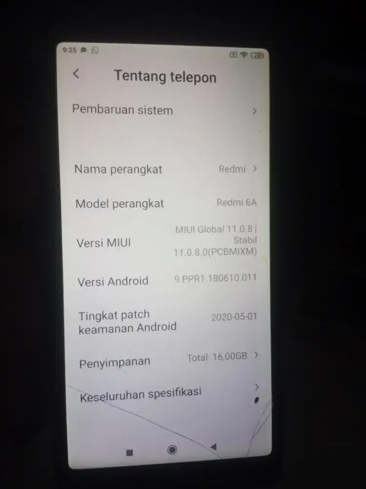 Redmi 6a batangan