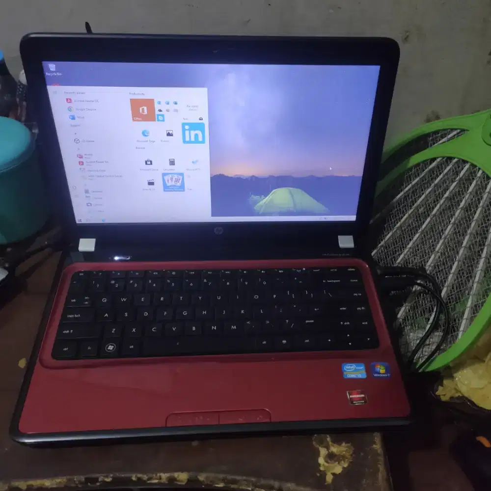 Laptop hp ram 4 batre normal windows 10 siap pakai