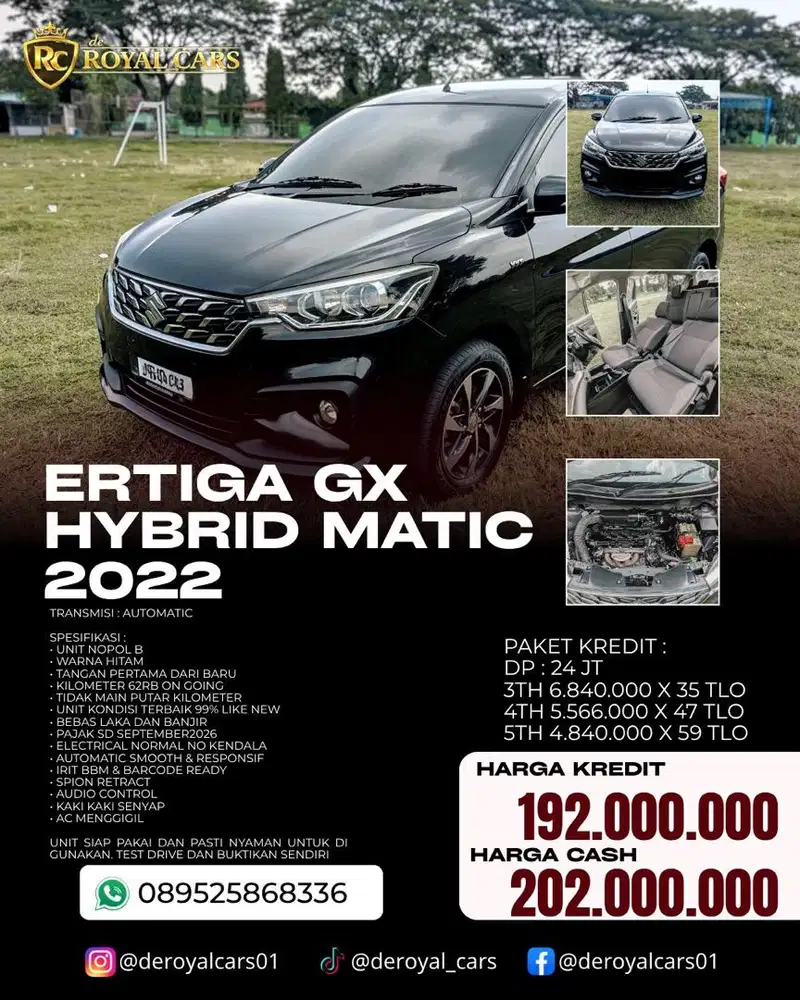 Ertiga GX Hybrid 2022 Matic