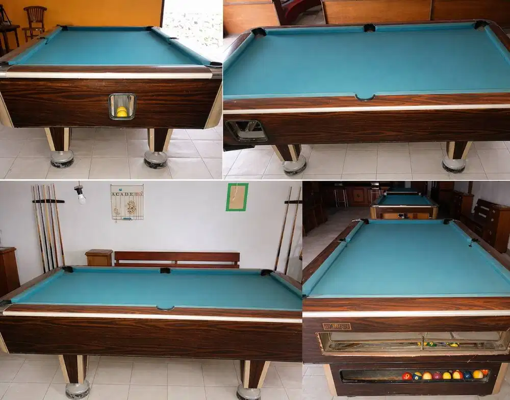 OBRAL 3 MEJA BILLIARD / BILIARD / BILYARD WARNA COKLAT MURREY 7 ft