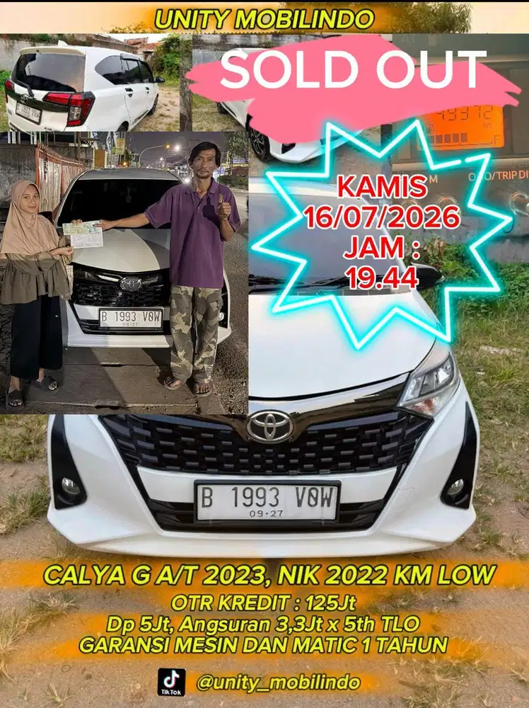 calya G at matic 2023 nik 2022 km low