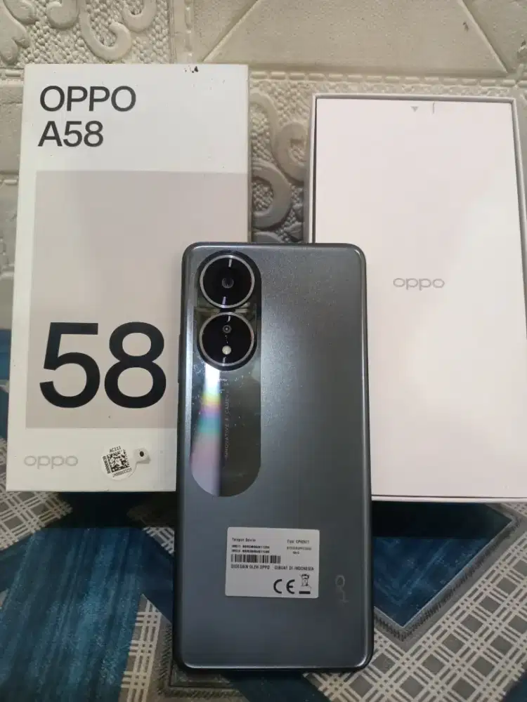 Oppo a58 6+6/128 fullset mulus Rahayu no minus