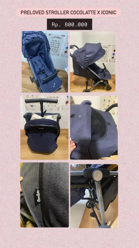 Cocolatte ICONIC X Stroller Original | Ringan, Compact, Lipat Praktis