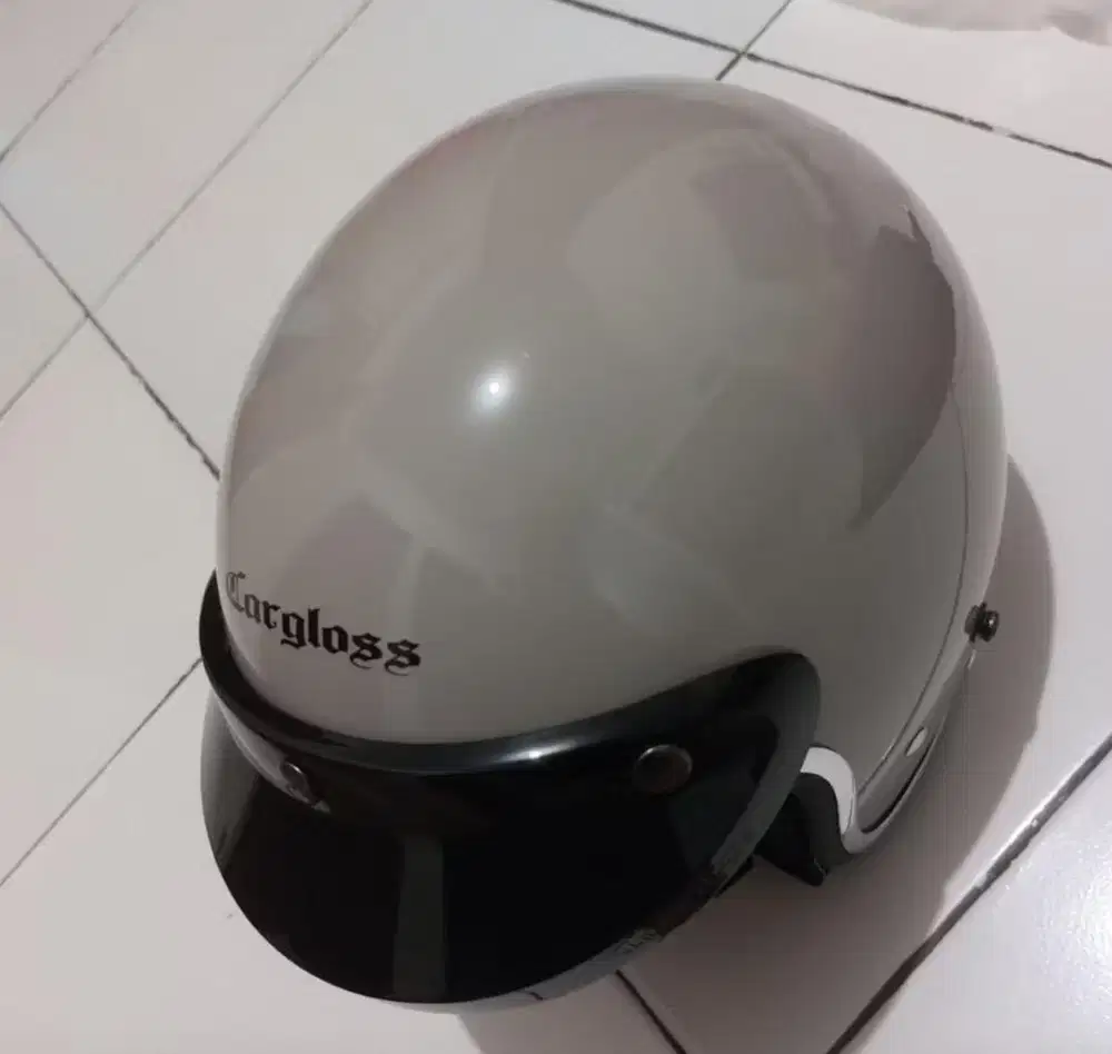 Helm Cargloss Retro Taupe XL + Visor Cembung | Like New