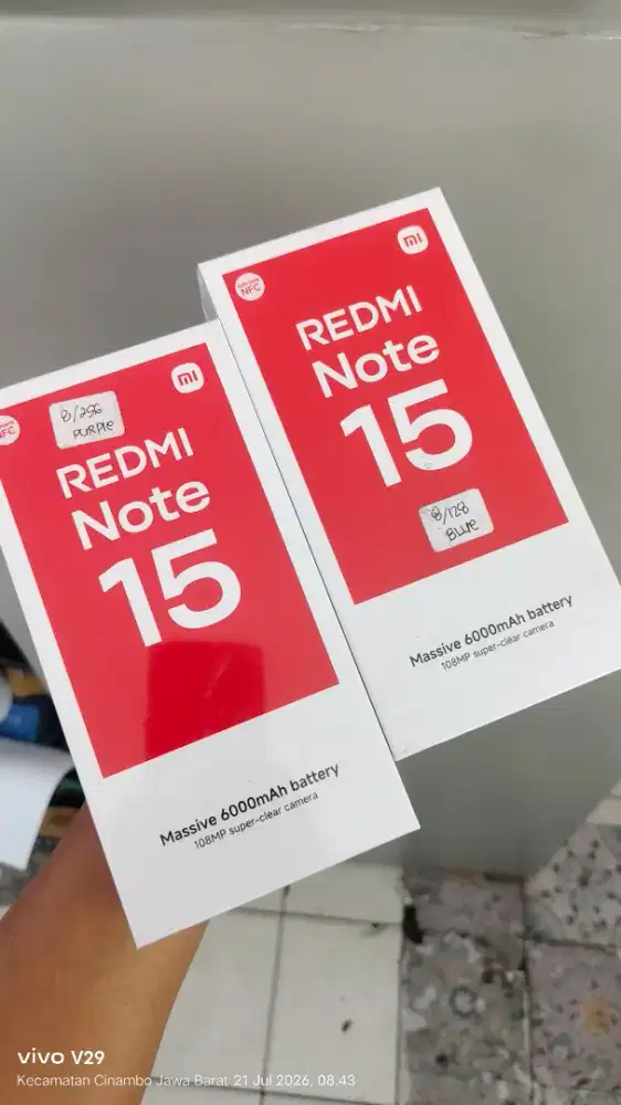 Redmi NOTE 15 8+8/256 AMOLED Baru spesial promo