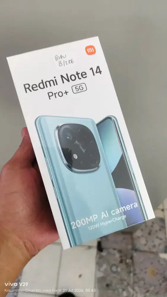 Redmi NOTE 14 PRO+ 8+8/256 AMOLED Baru spesial promo
