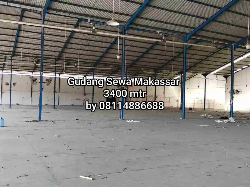 Gudang Sewa Makassar 3400 mtr