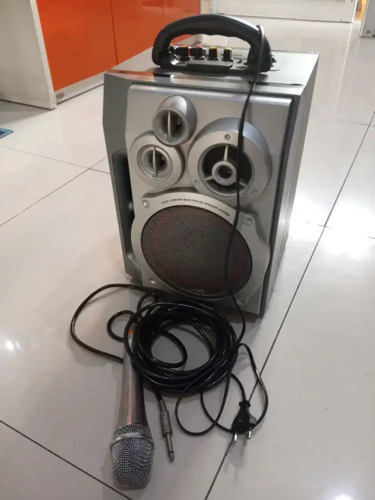 Speaker aktif Modif custom bonus mic bs radio aux Bluetooth mic remote
