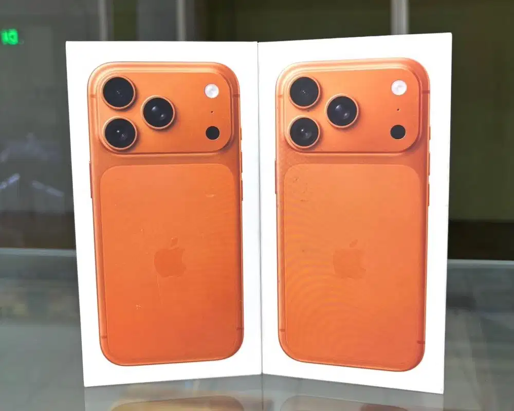 Iphone 17 pro 256 orange (baru) free case dan anti gores