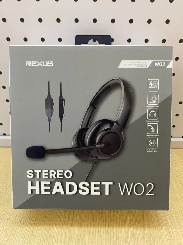 HF Headphone Rexus W02 Black