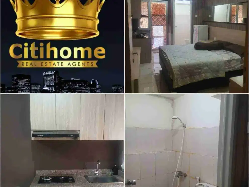 sewa bulanan studio furnish apartemen educity by citihome