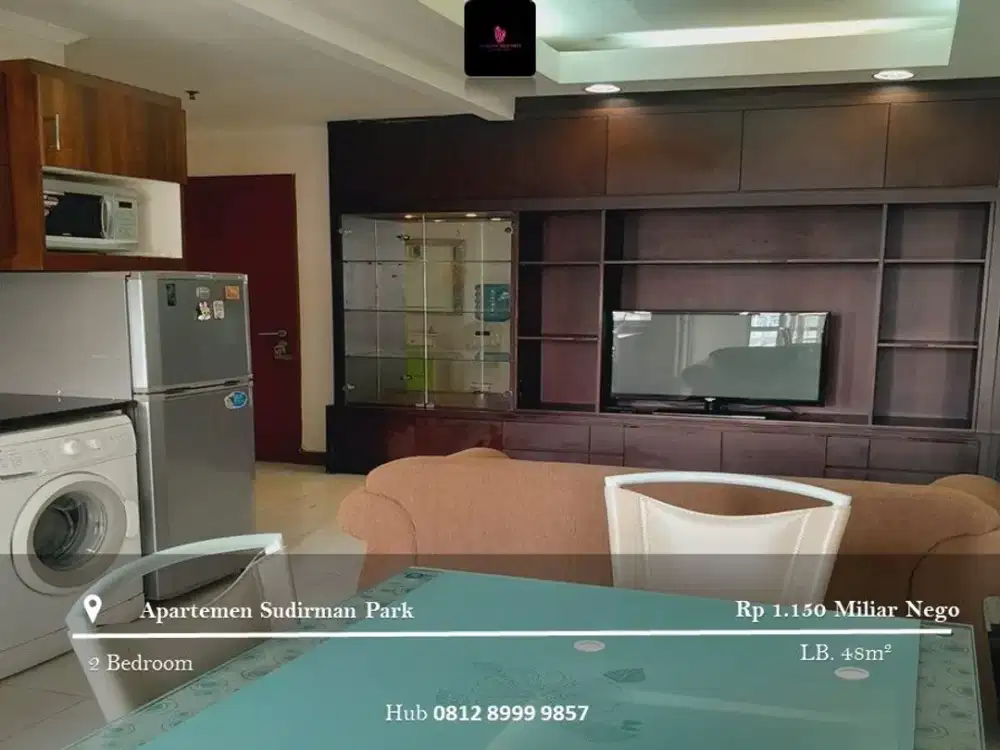 Dijual Apartement Sudirman Park Low Floor 2BR Fully Furnished