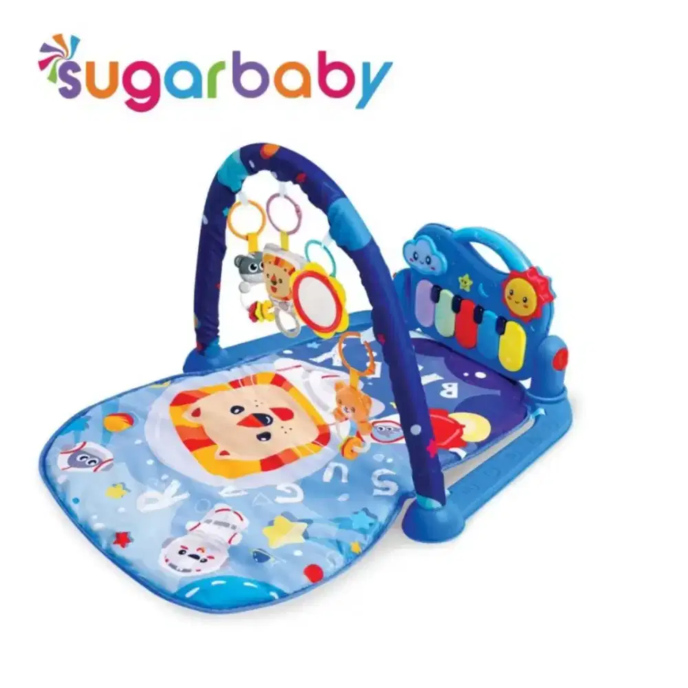 Sugarbaby Piano Playmate With Projector Mainan Anak Bayi - Galaxy Blue