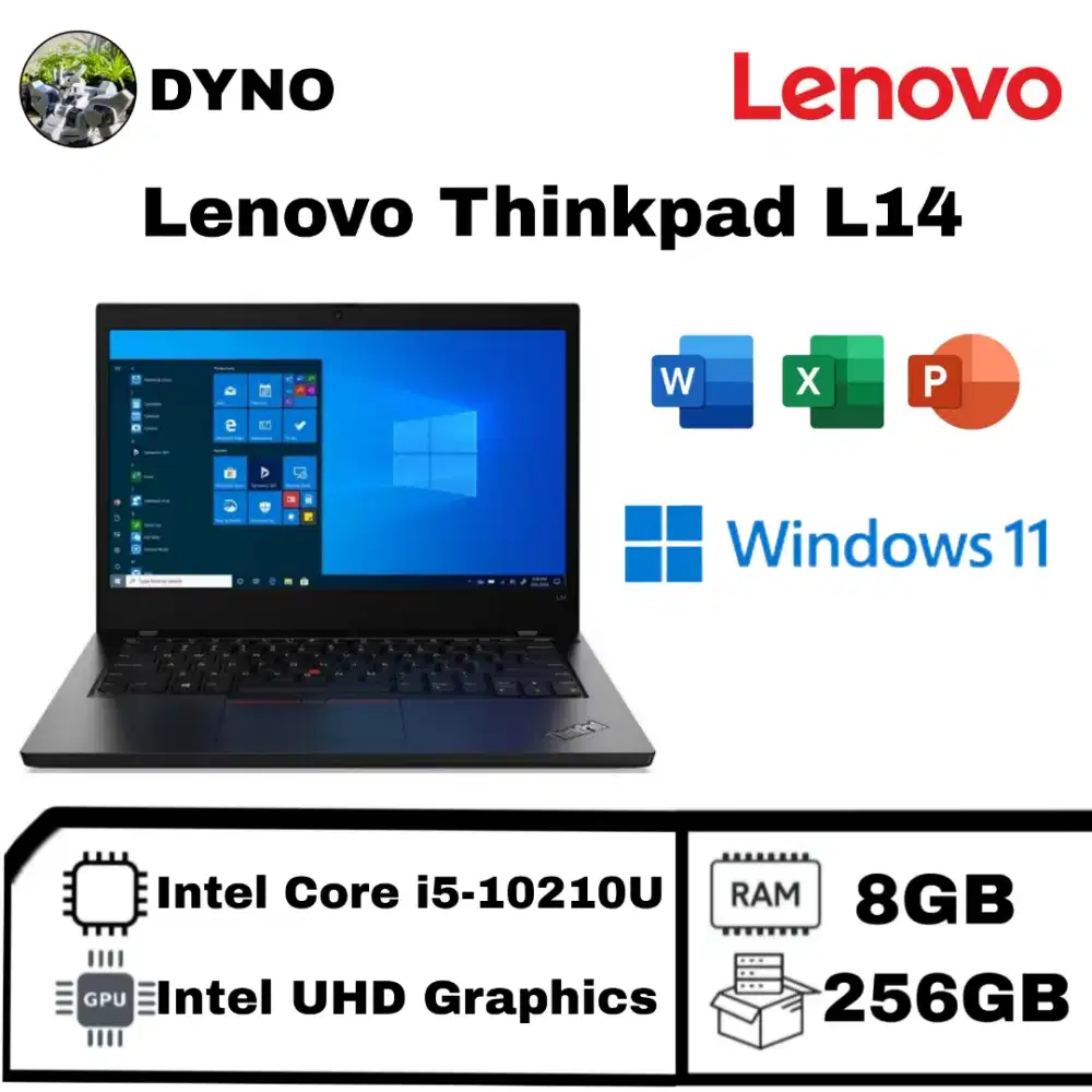 Lenovo Thinkpad L14 Intel Core i5-10210U Ram 8GB SSD 256GB