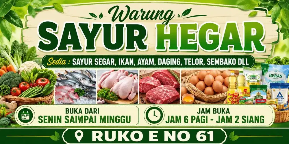 Jual sayur sembako