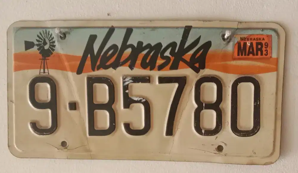 Jual plat mobil no Amerika orisinil