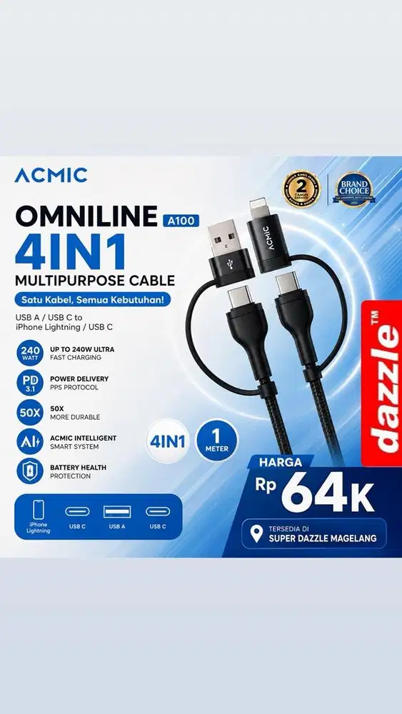 Kd acmic ombiline A100 4 in 1 240 watt black
