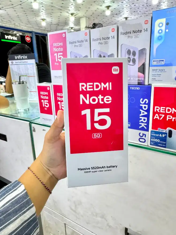 REDMI NOTE 15 5G 6/128 BARU SEGEL 100%