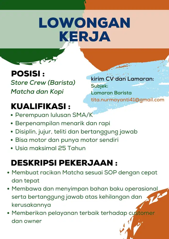 Barista/Crew Outlet Matcha