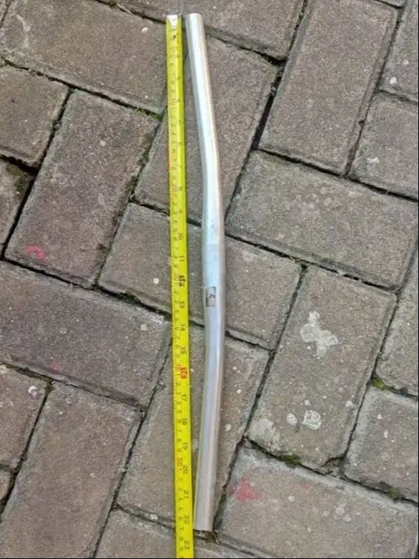 Stang Sepeda Non Brand Flat Bar Alloy 57cm Warna Silver 8/10