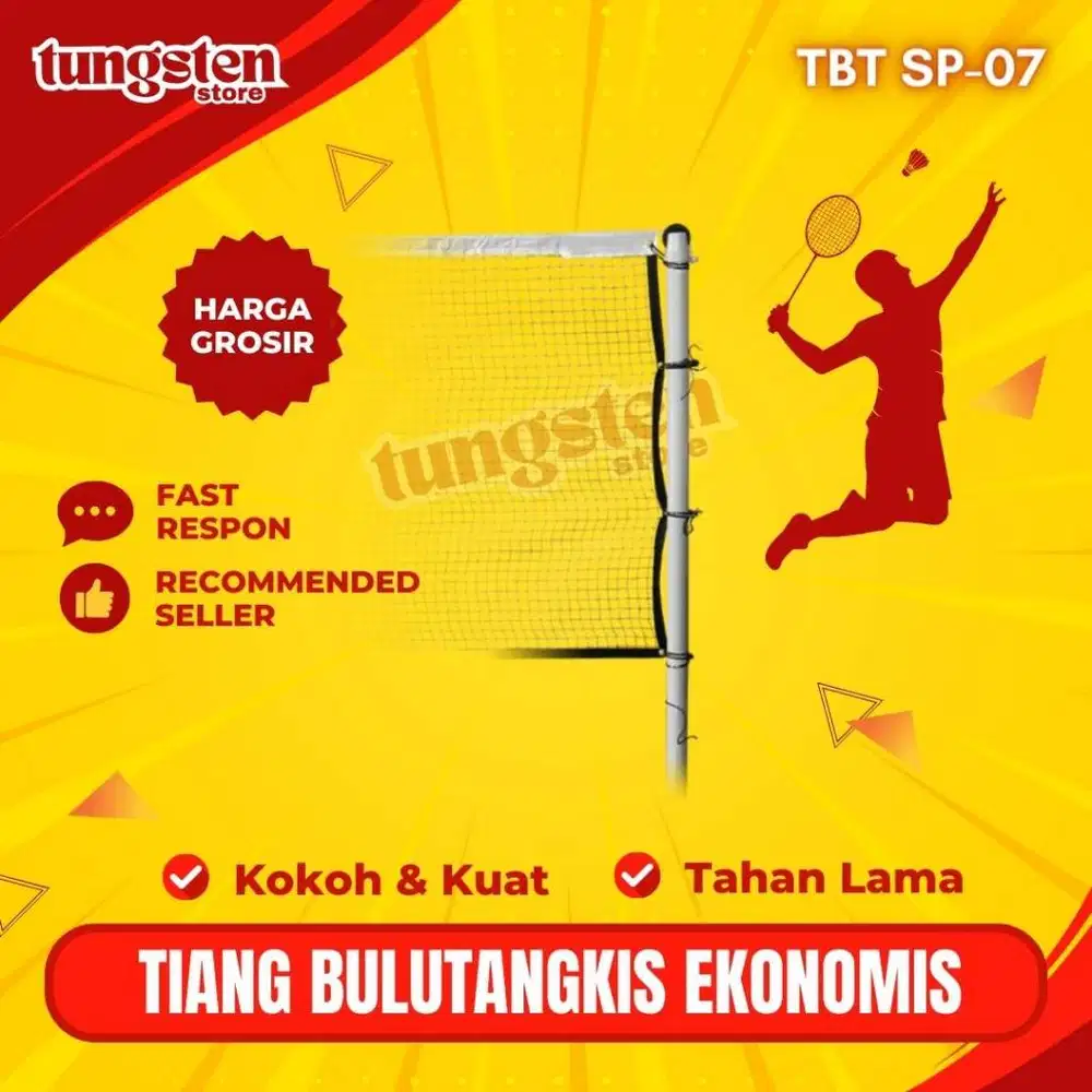 Tiang Badminton Bulutangkis Tanam TBT SP-07 untuk Lapangan Harga Grosi