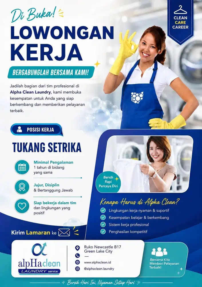 Lowongan Kerja Tukang Setrika