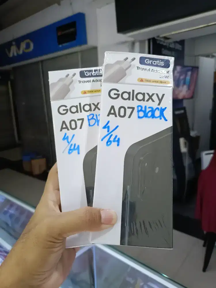 Samsung A07 4/64 New segel free adaptor