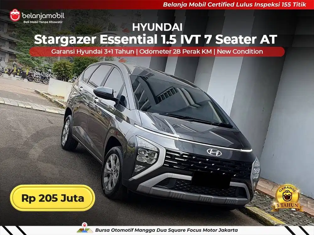 [ KM 28 PERAK ] Hyundai Stargazer Essential 1.5 IVT 7 Seater 2026/2025