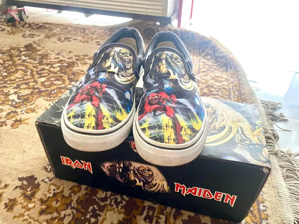 Sepatu vans slipon slip on iron maiden premium
