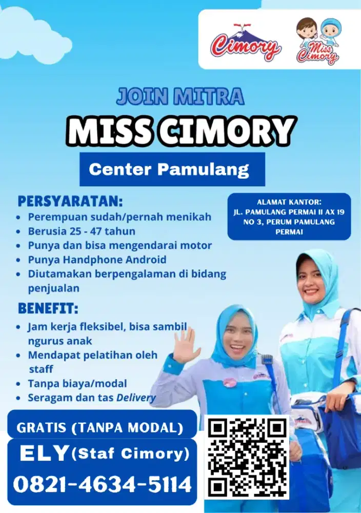 Lowongan Sales Cimory (Miss Cimory)