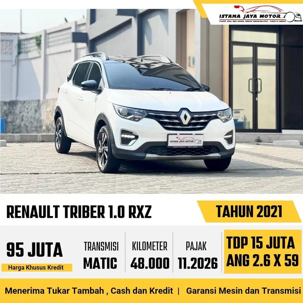 Renault Triber RXZ 1.0 Automatic NIK 2021 Putih