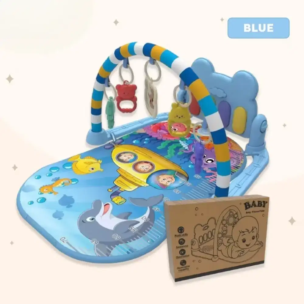 Baby Playgym Fitness Piano Playmat Mainan Anak Bayi