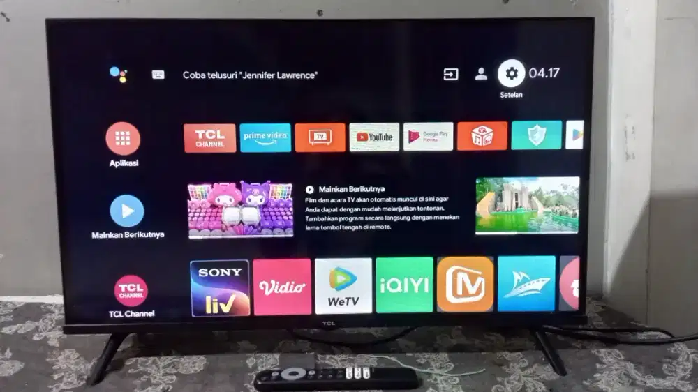 Tv led tcl android digital 32inchi likenew