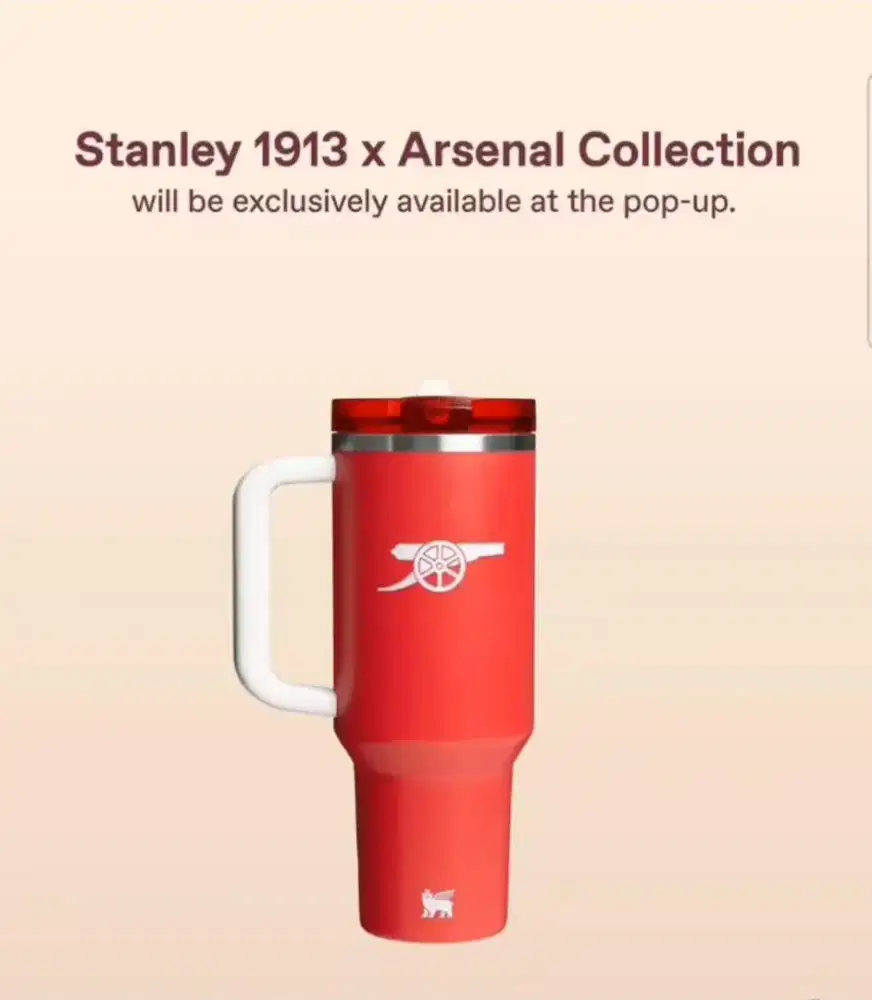 Jual Tumblr Original STANLEY Quencher Protour Flip Straw Arsenal (Red)
