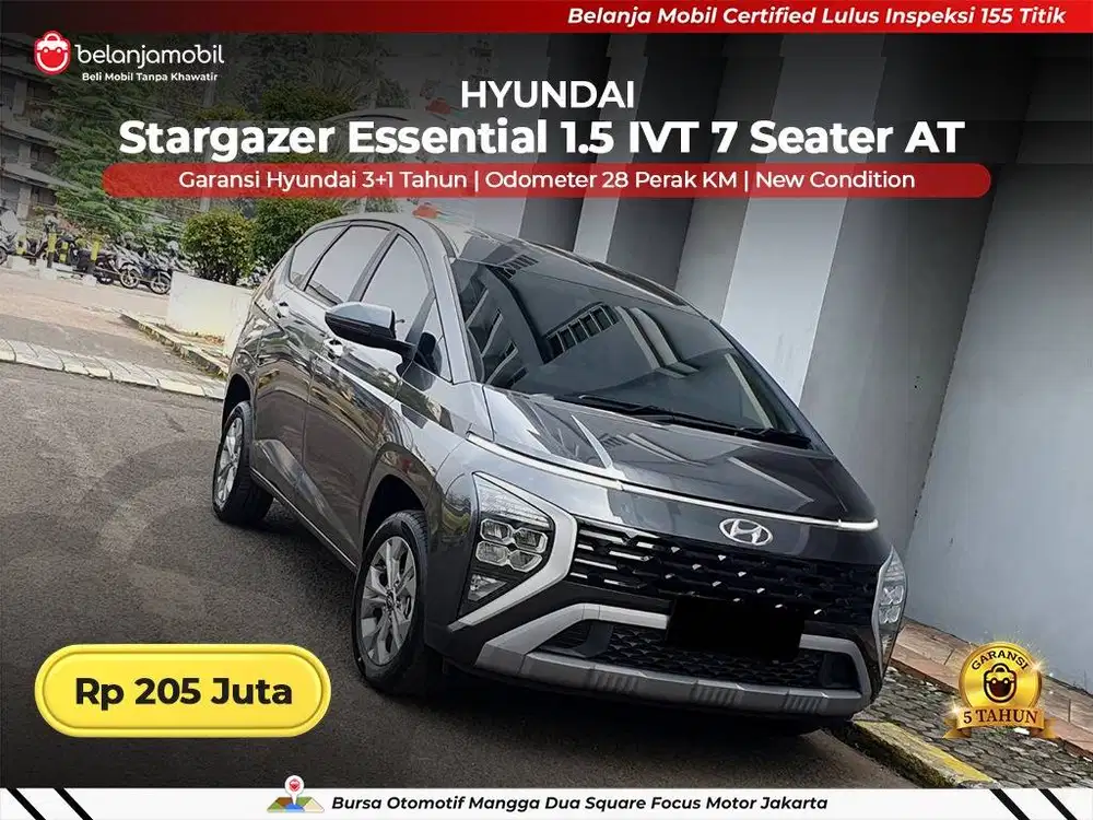 [ KM 28 PERAK ] Hyundai Stargazer Essential 1.5 IVT 7 Seater 2026/2025