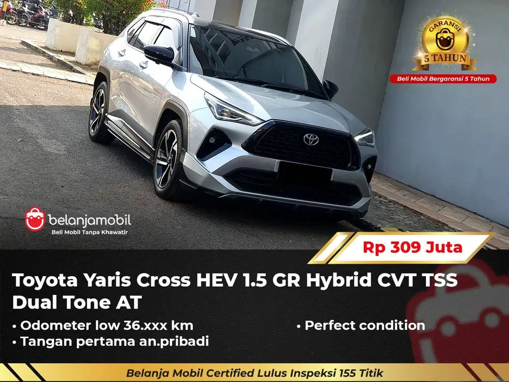[LOW KM] Toyota Yaris Cross HEV 1.5 GR Hybrid TSS Dual Tone 2023/2024