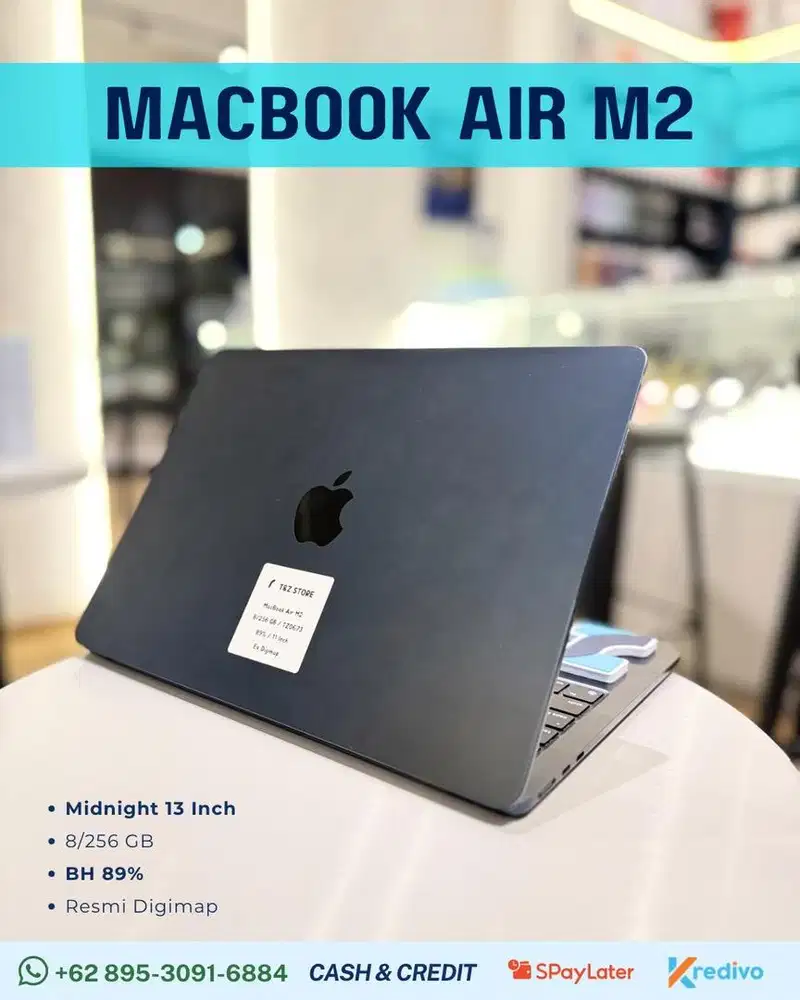 MACBOOK AIR M2 13INCH 8/256GB - MIDNIGHT
