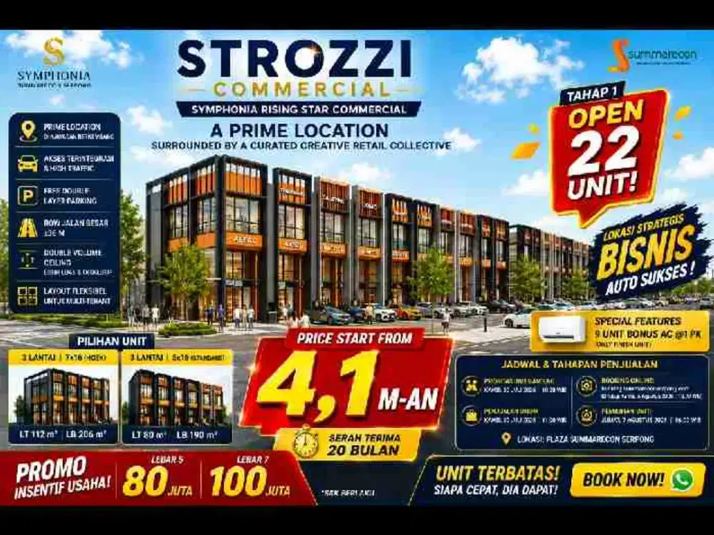 Ruko Strozzi Summarecon Gading Serpong New Phase