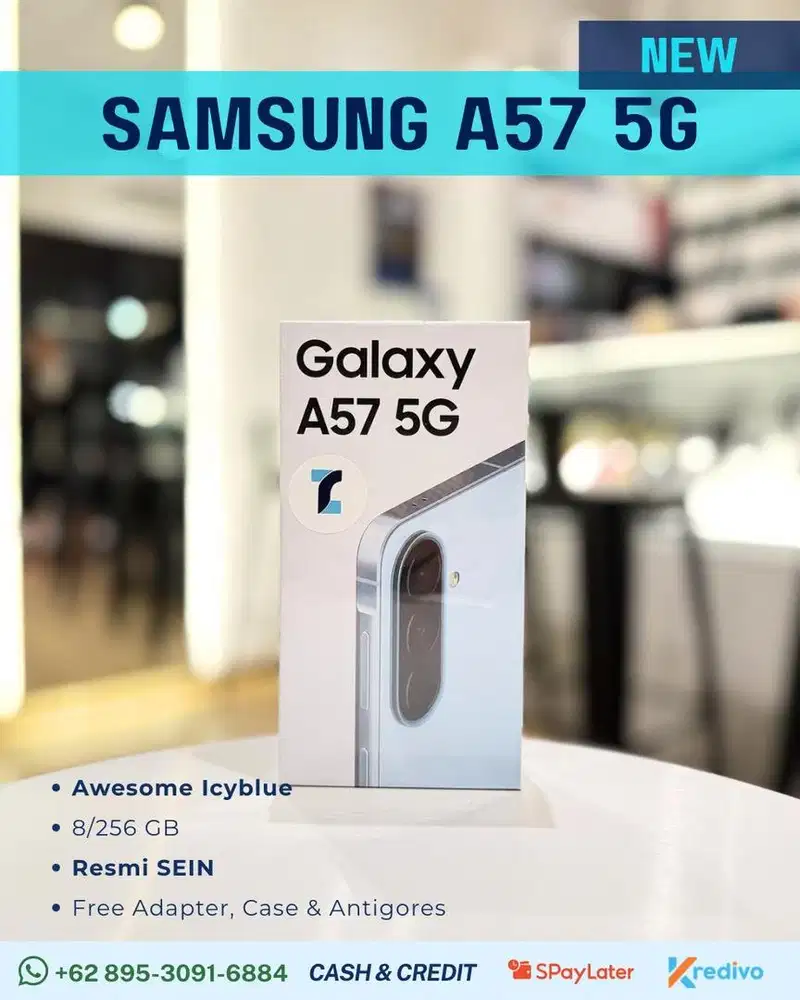 SAMSUNG A57 5G 8/256GB - ICYBLUE NEW SEGEL & READY