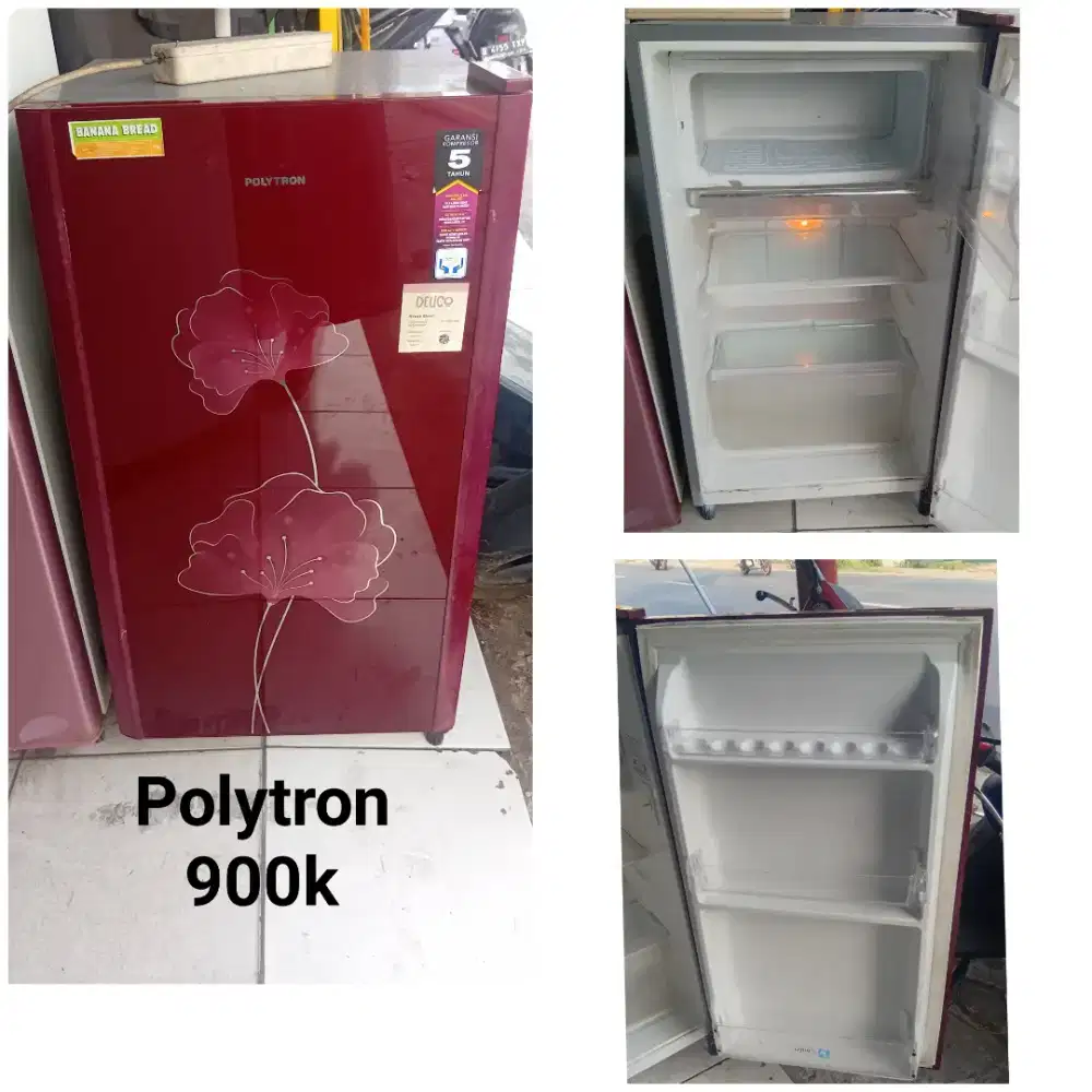 Kulkas POLYTRON bekas bergaransi