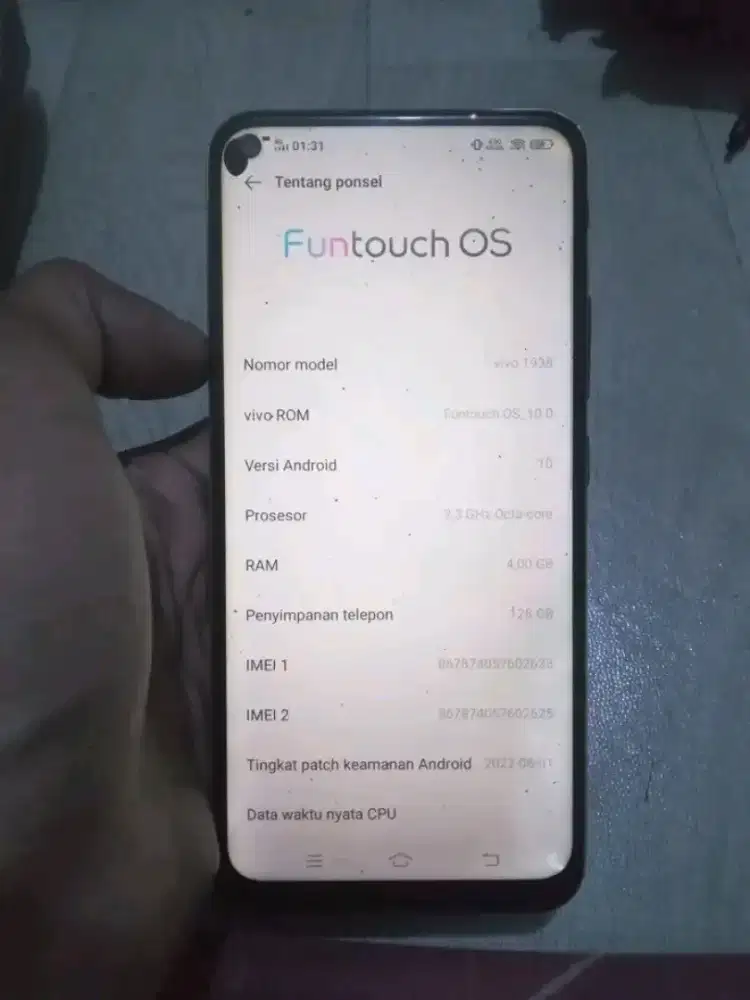 Hp Vivo y30i ram 4/128gb