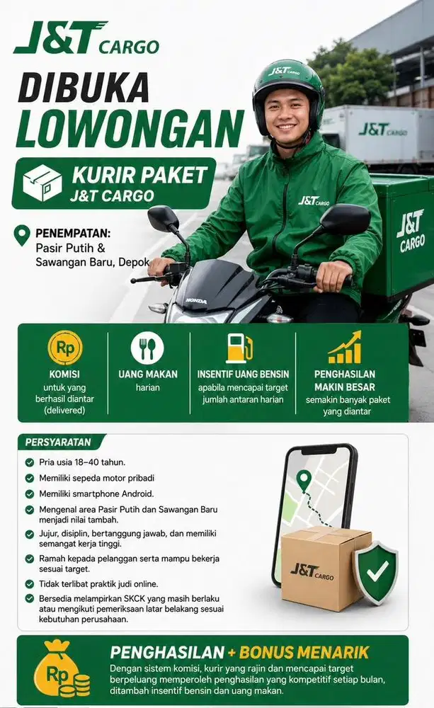 LOWONGAN KERJA KURIR PAKET